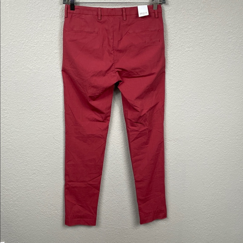 NWT Briglia 1949 Italian Tailored Chino Pants Faded Red Terracotta - Picture 4 of 16